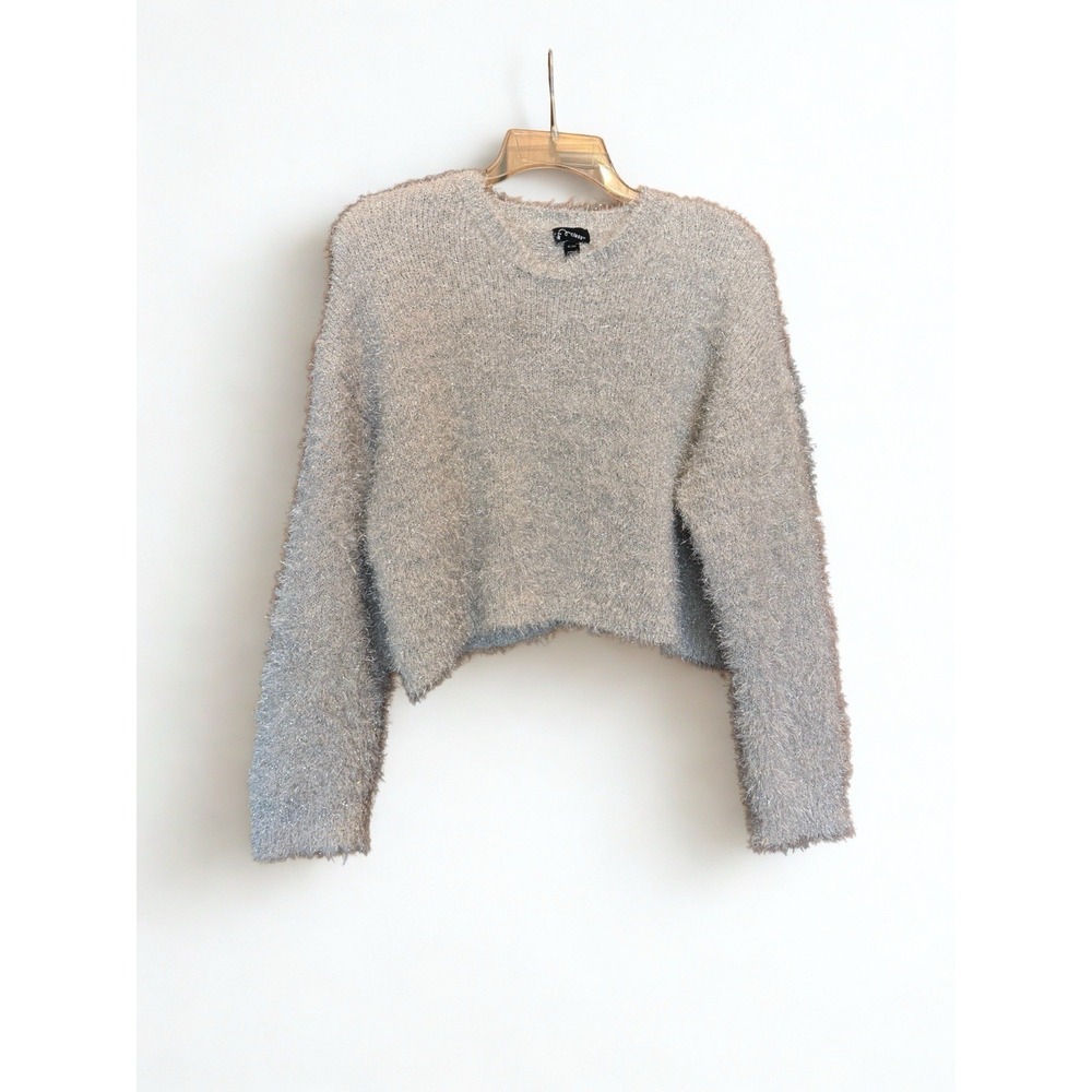 Art‎ class Beige Sparkly Crop Girls Sweater Size XL/14 Holiday Party Comfy Soft